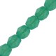 Czech Fire polished facet kralen 4mm Crystal classic green